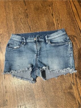 VENUS Distressed Denim Cutoff Shorts - Medium Blue